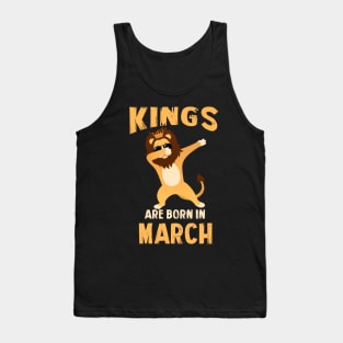 Cute King Are Born In March T-shirt Birthday Gift Tank Top